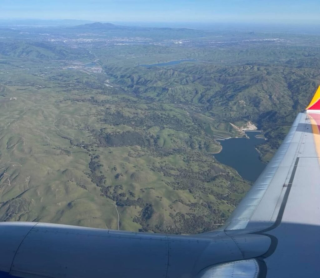 Flight views near the bay area