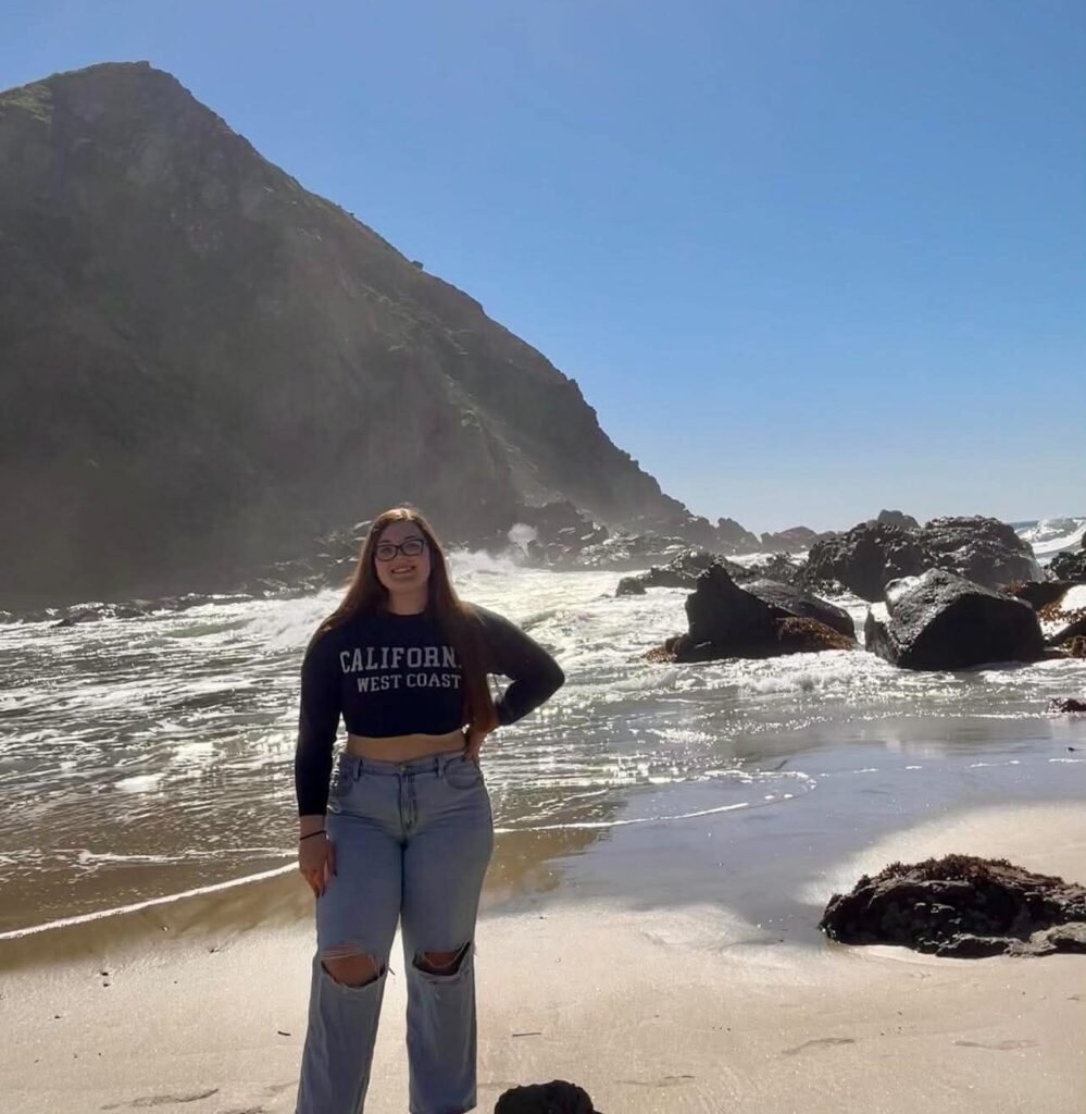 Tripod selfie in Pfieffer Beach