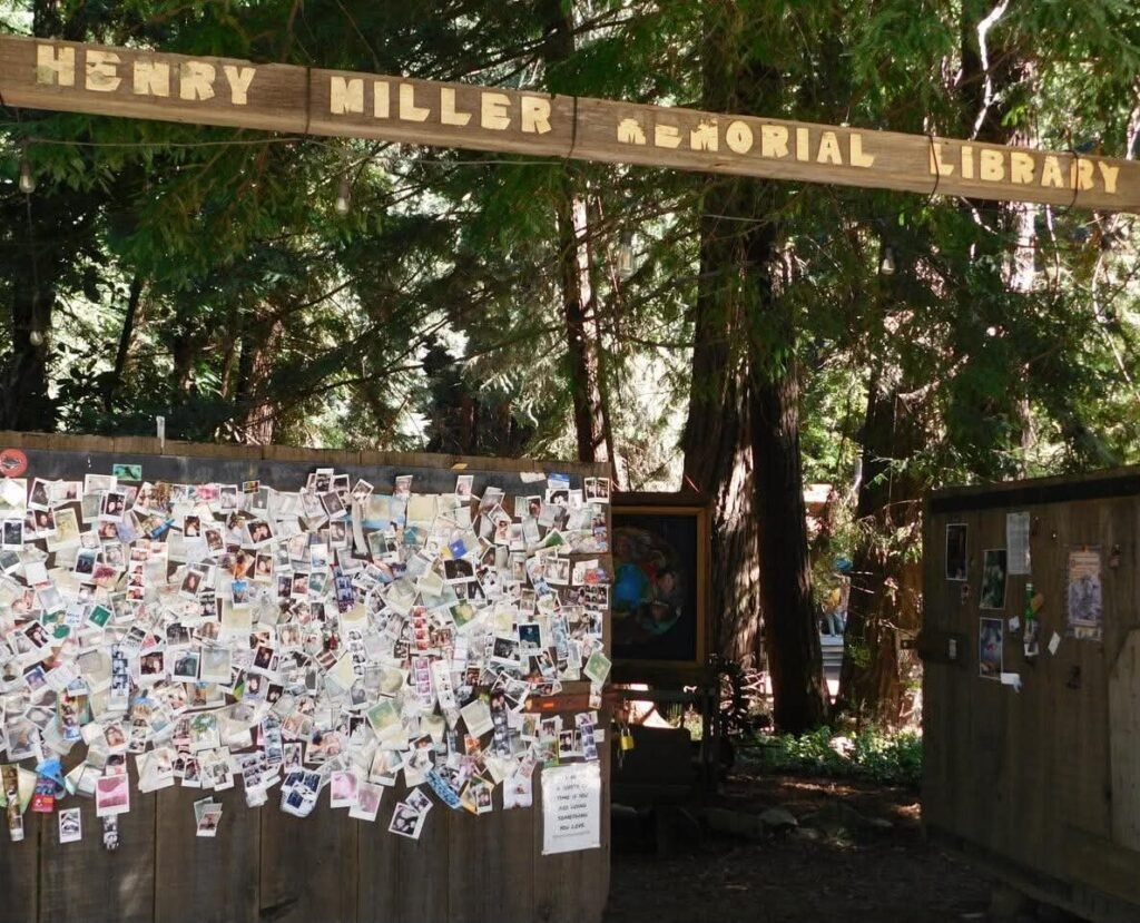 Henry Miller Memorial Library and their photo wall