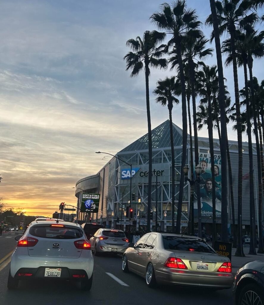 SAP Center in San Jose for Sharks hockey game