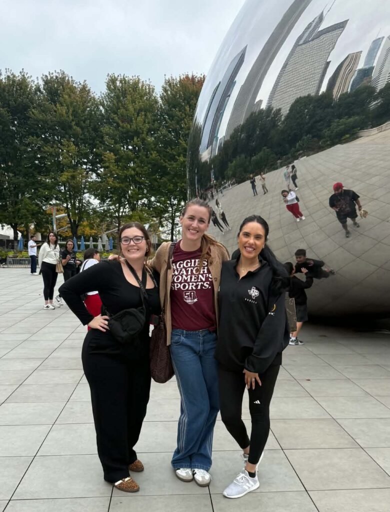 Just some girls by the bean