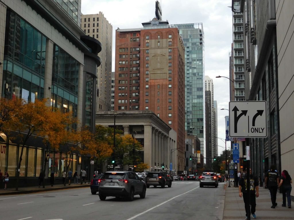 Downtown Chicago in October
