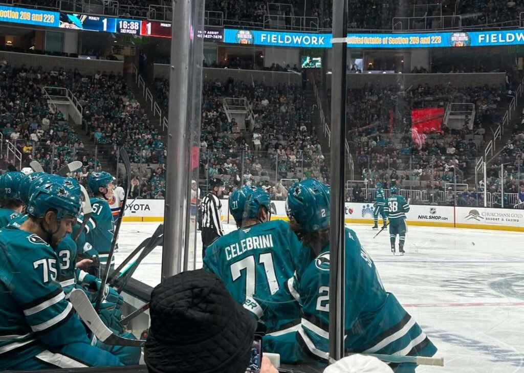 San Jose Sharks bench