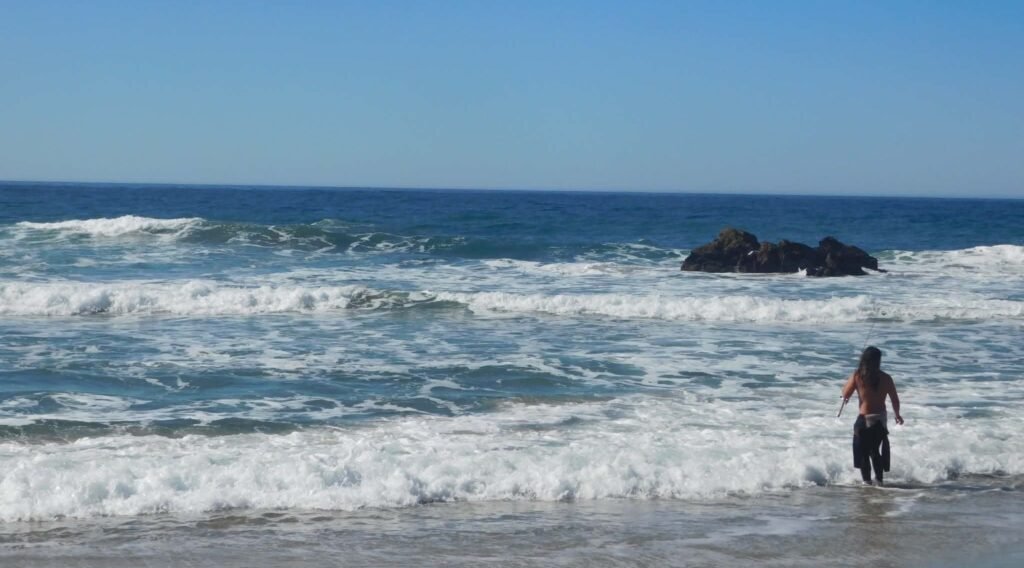 Fishermen in Pfeiffer Beach