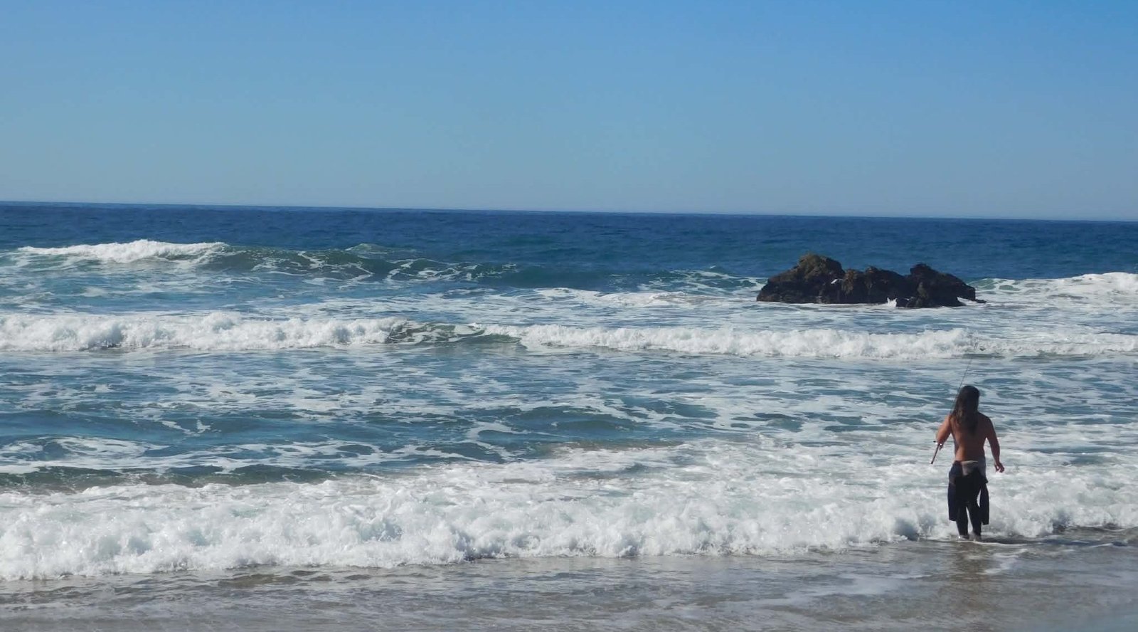 Fishermen in Pfeiffer Beach